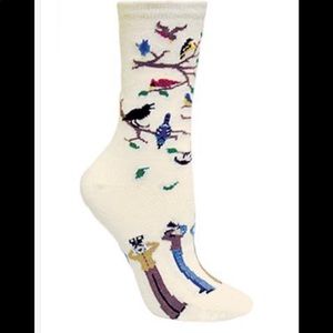 🛍🛍Wheel House Designs Birdwatchers on Natural Sock🛍🛍